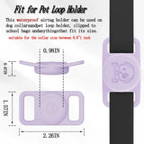 Waterproof AirTag Collar Holder 2-Pack - Hidden Loop Design for Dogs
