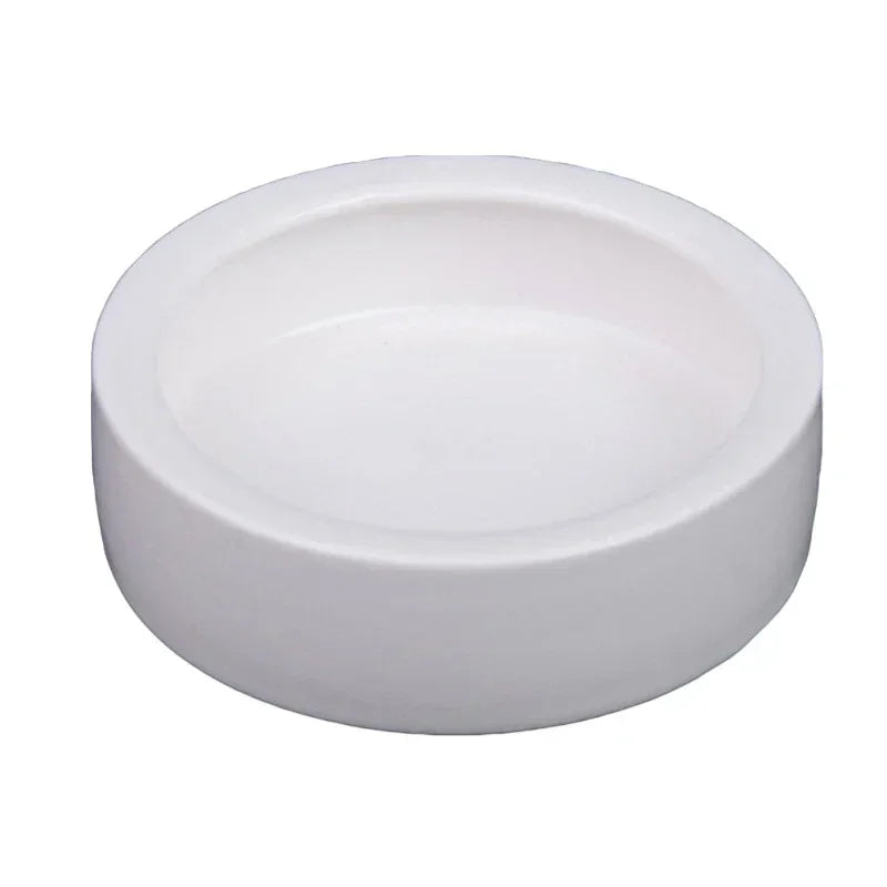 Anti-Escape Ceramic Feeder Dish — Worm-Proof Bowl for Geckos & Small Reptiles