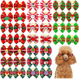 Christmas Red & Green Pet Bows (10 or 20 Piece Pack)