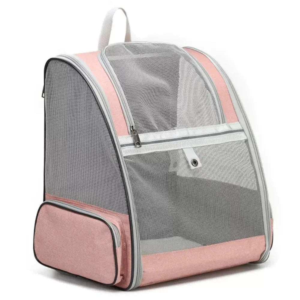 Foldable Pet Carrier Backpack (Suede, Large Capacity, 5 Colors)