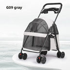 Lightweight Foldable Push Cart Stroller for Small Dogs, Cats & Puppies