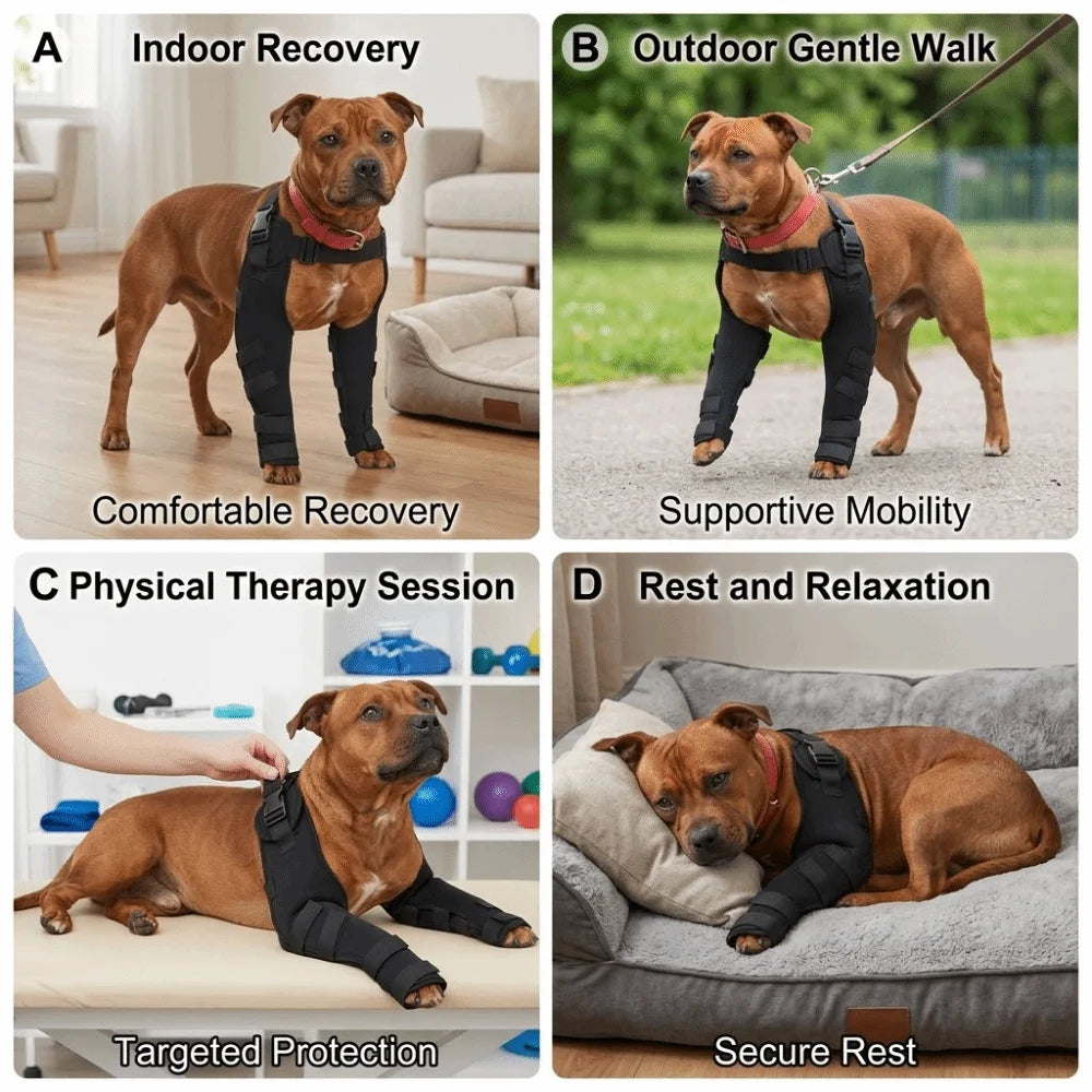 Elastic Dog Leg Protector Sleeve (Breathable, Joint Support)