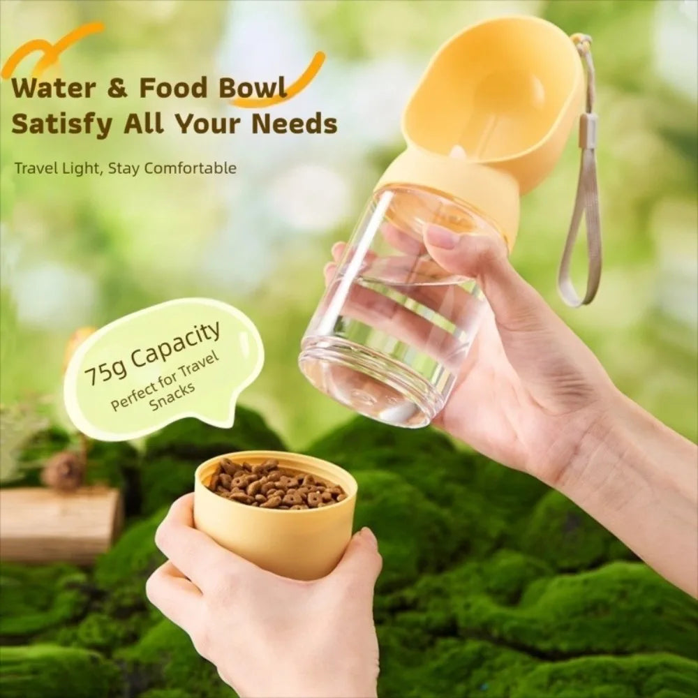 Leakproof Dog Water Bottle with Bowl (Large Capacity, Outdoor, Portable)