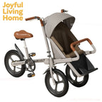 3-Wheel Parental-Control Tricycle Pushchair Pet Stroller — Portable Travel Bike for Pets & Families