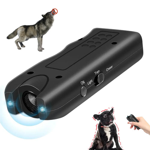 3-in-1 Ultrasonic Dog Deterrent