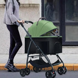 Foldable Pet Car Strollers 3in1 Outdoor Cart Specifically Designed for Walking Dogs Infants Medium-sized Small Dogs Cats
