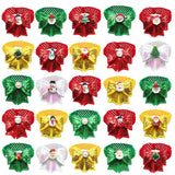 Snowman & Penguin Christmas Bowtie Bulk Pack (50 or 100 Pieces)