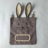 Hanging Hay Feed Bag for Rabbits — Convenient Cage-Mounted Feeder