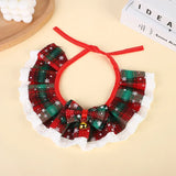 Christmas Collar with Bells for Small Dogs (Washable Scarf)