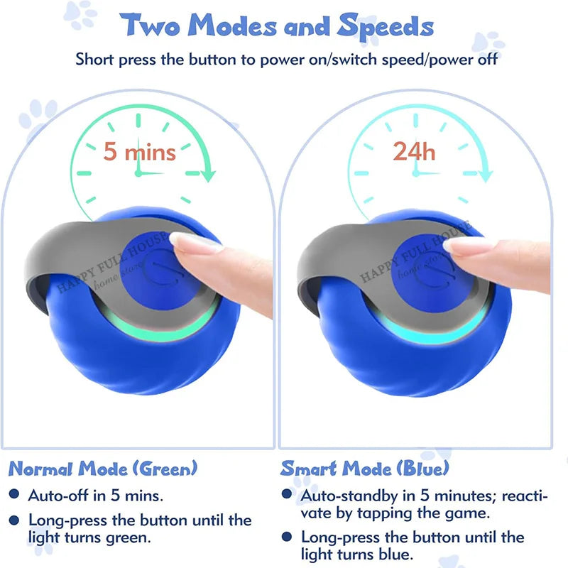 Automatic Interactive Cat Ball Toy (2 Play Modes)