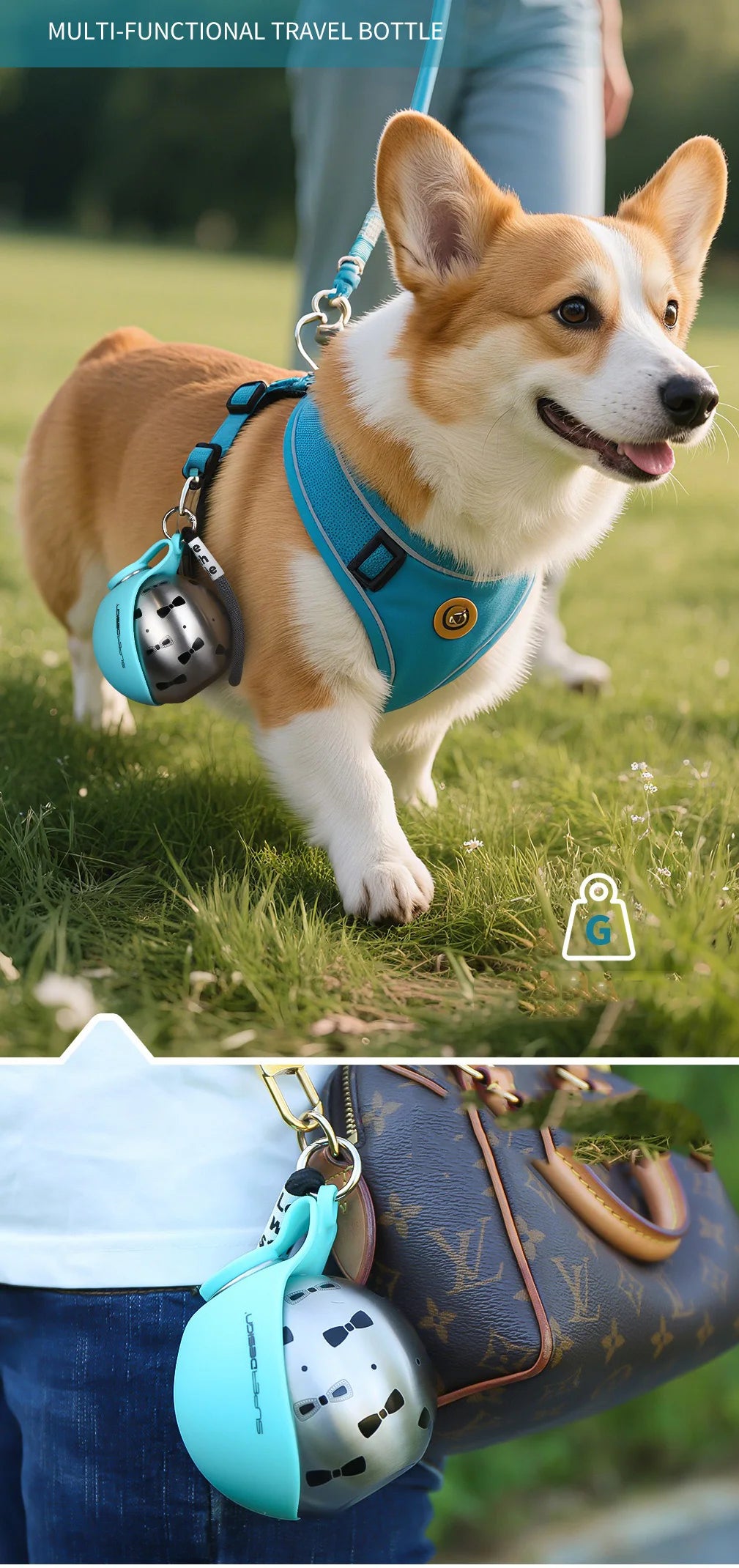 Portable Dog Water Bottle (285ml)