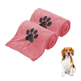 Embroidered Microfiber Dog Towel — Quick-Dry, Soft & Thick Bathing Cloth