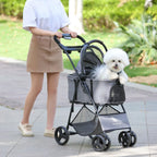3-in-1 Pet Stroller with Sun Shade (All-Terrain, Waterproof)