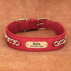 Custom Engraved Leather Dog Collar