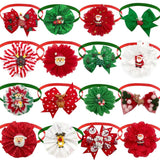Christmas Bow Tie Collar 50-Pack for Small Dogs & Cats