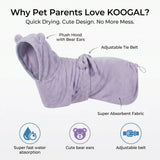 Quick-Dry Pet Bathrobe Towel — Super-Absorbent for Dogs & Cats