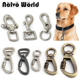 Swivel Locking Carabiner Clip — Auto-Lock Hook for Pet Leashes & Keychains