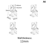 Acrylic Fish Tank Glass Clips (4pcs, 5.5–15mm, Aquarium Lid Support)