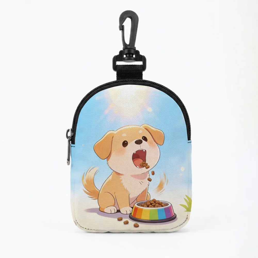 Cartoon Dog Training Treat Bag (Waterproof, Hook Buckle, Portable)