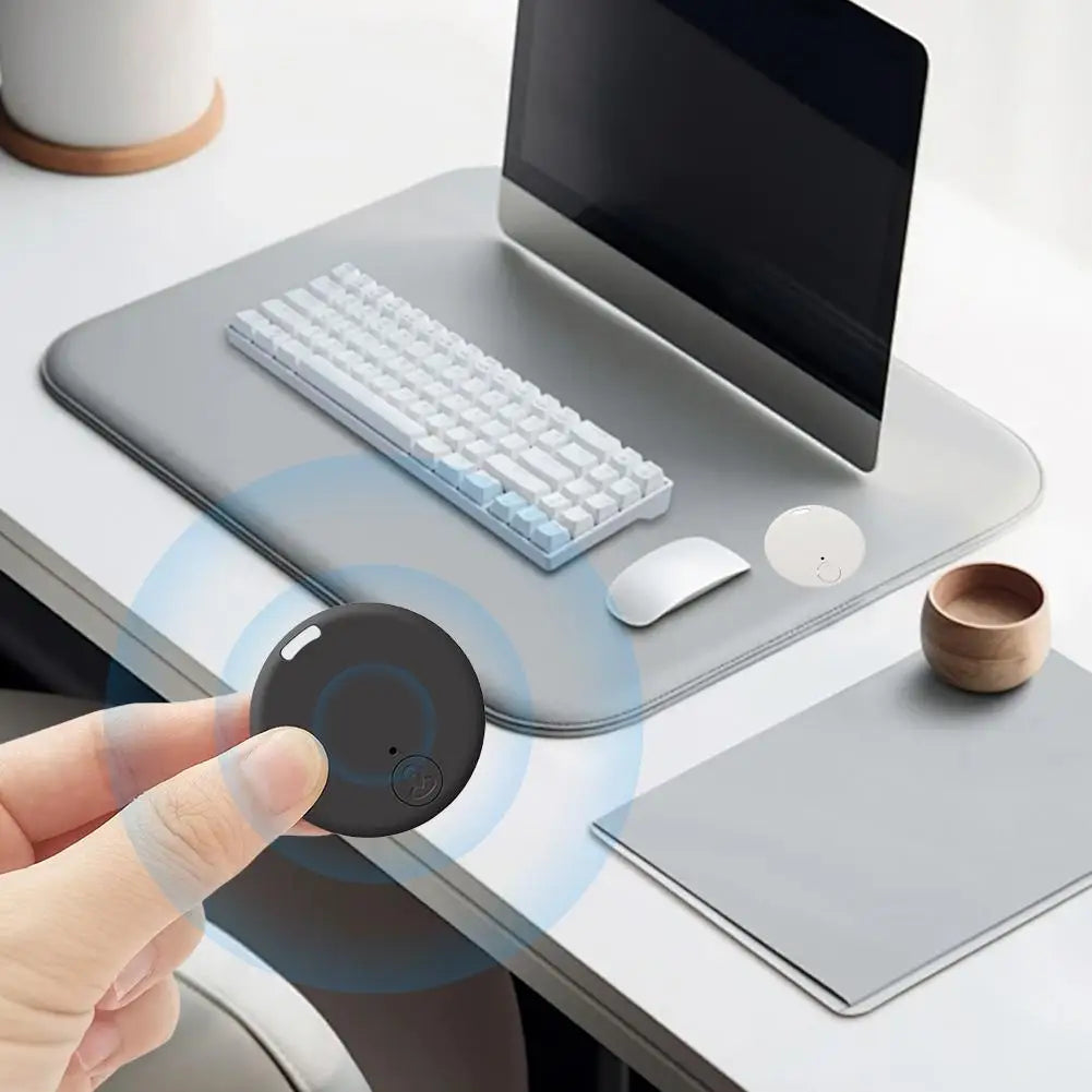 Round Mini Bluetooth 5.0 GPS Tracker - Multi-Use for Kids, Cats, Dogs & Wallets