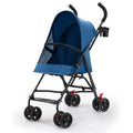 Lightweight Portable Foldable Pet Stroller Trolley for Teddy Dogs & Cats — Outdoor Travel Cart