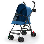 Lightweight Portable Foldable Pet Stroller Trolley for Teddy Dogs & Cats — Outdoor Travel Cart