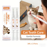 Pet Toothbrush Pen — Twist-Release Dental Gel for Fresh Breath, 2×3ml Boxed