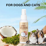 Coconut Scent Dog Deodorizing Spray — Long-Lasting Grooming Cologne, 100ml