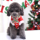 Christmas Reindeer Dog Hoodie (Soft Flannel Warm Clothes)