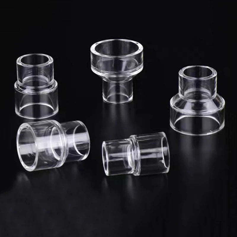 Acrylic Aquarium Pipe Variable Diameter Connectors (Transparent, DIY Fittings)