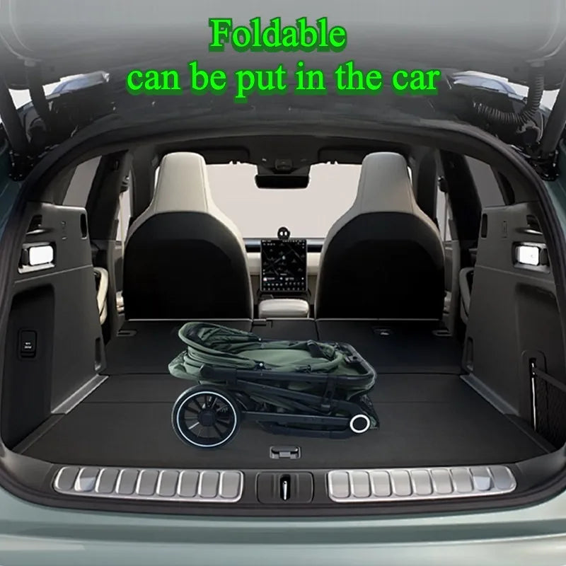 Foldable Double Pet Stroller for Medium Dogs & Cats — 4 Lockable Wheels, Safety Belts, Multi-Pet Carriage