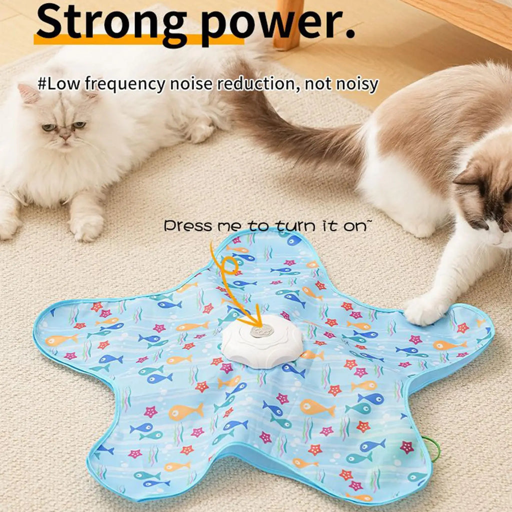 Star-Shaped Automatic 3-Speed Cat Toy — Chew-Proof Mental Stimulation Trainer