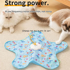Star-Shaped Automatic 3-Speed Cat Toy — Chew-Proof Mental Stimulation Trainer