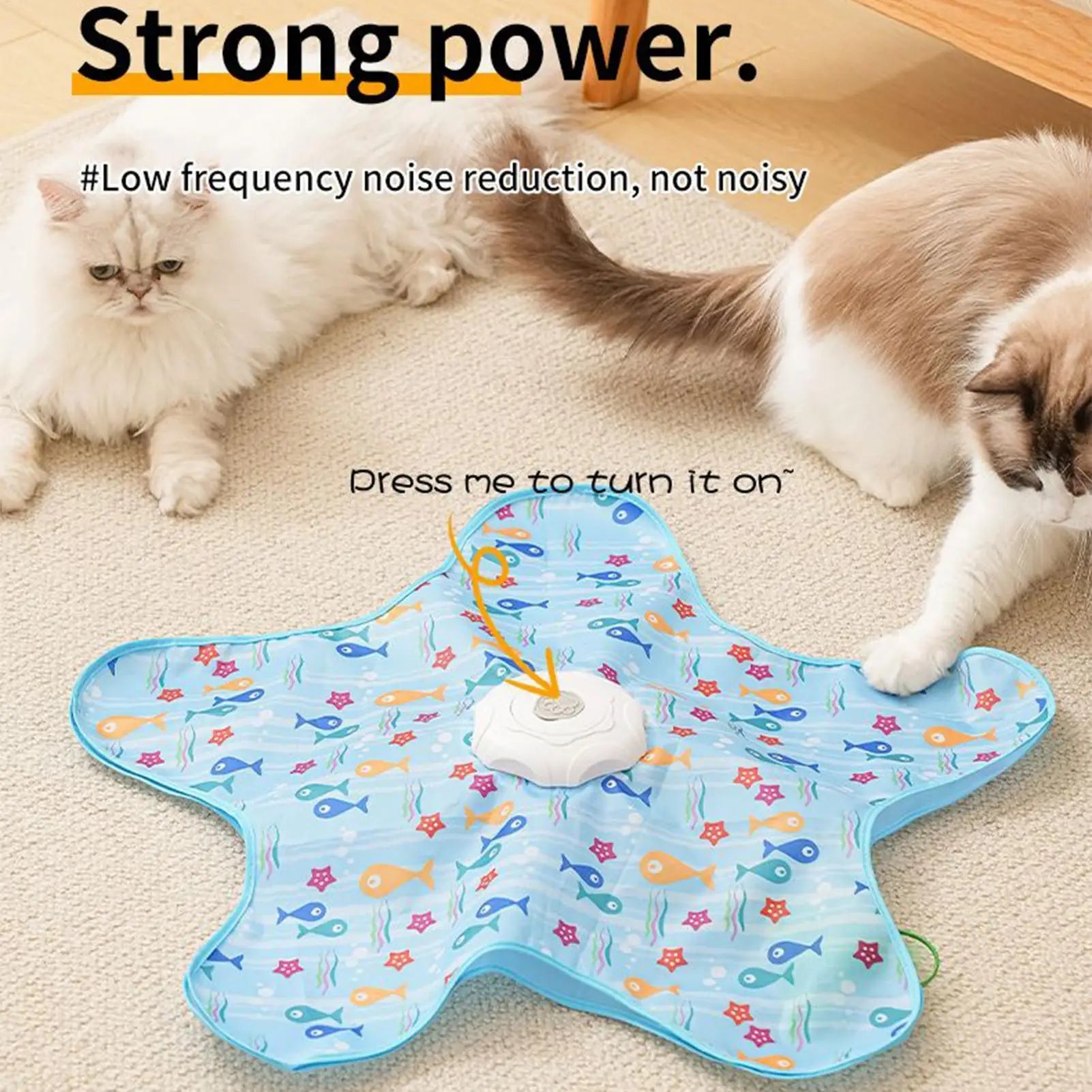 Star-Shaped Automatic 3-Speed Cat Toy — Chew-Proof Mental Stimulation Trainer