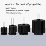 Black Bio Sponge Aquarium Filter (Air Pump Driven, Corner Skimmer, Bio Media)