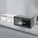 Large Reptile Terrarium — 80×40×40cm Habitat with Digital Thermostat & Sliding Glass Door