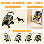 Premium 4-Wheel Dog Pram & Jogger Wagon Stroller for Small, Medium & Large Dogs
