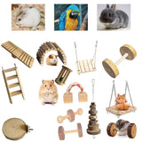 Natural Pine Chew Toys — Wooden Molar Toys for Small Pets