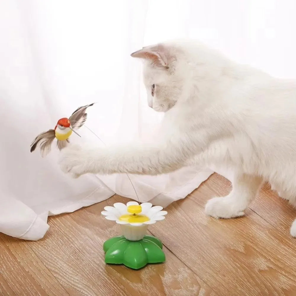 Electric Rotating Hummingbird Cat Toy — Automatic Shake & Fly Motion