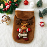 Christmas Flannel Hoodie for Dogs & Cats (Winter Clothes)