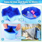 Portable Cat Pool Water Toy with Fish — Interactive Splash Toy for Indoor Cats