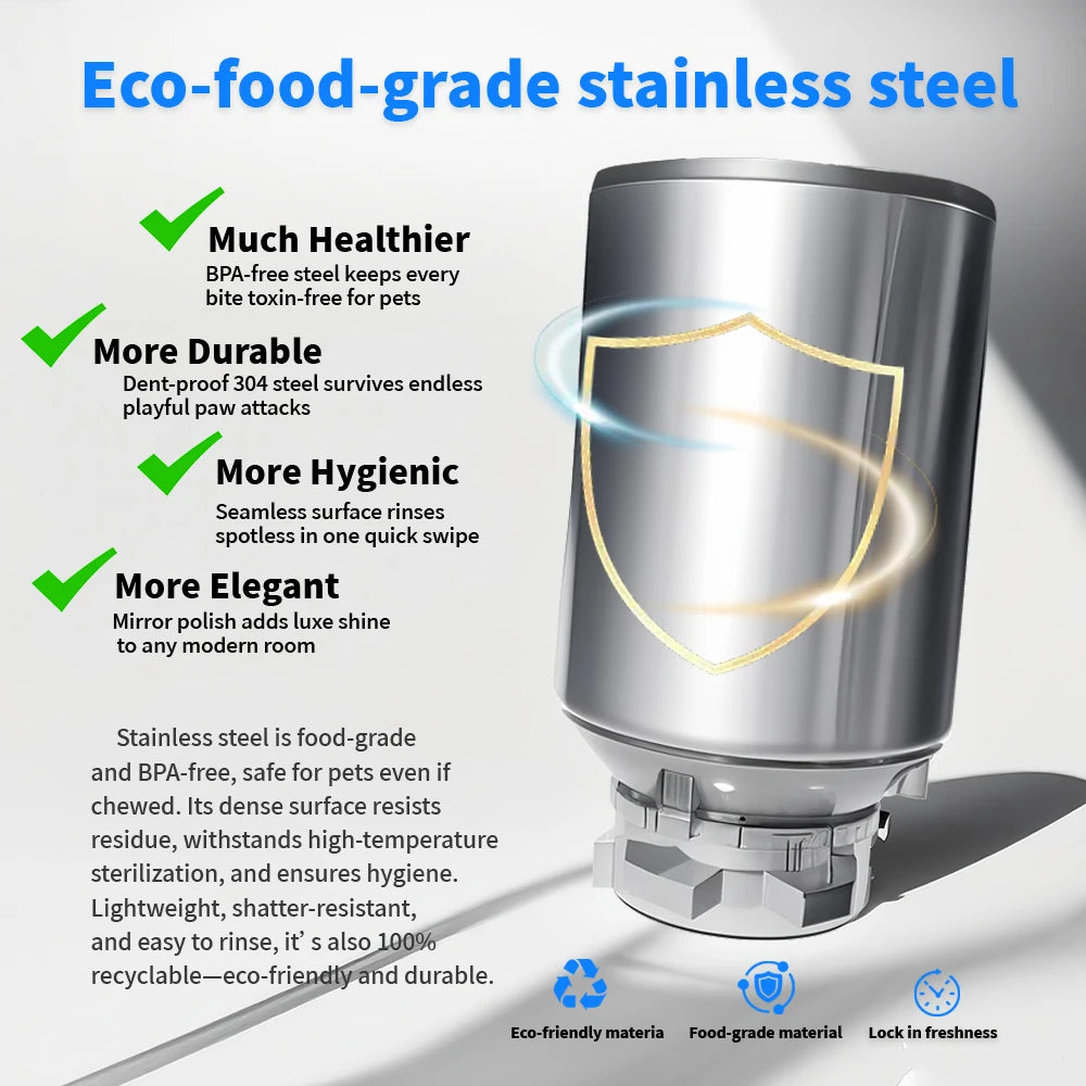 Automatic Pet Feeder with HD Camera (5L, 5G WiFi)