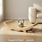 Cat Scratcher Lounge with Sisal Pad & Wooden Hammock