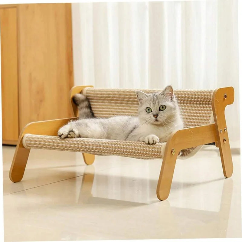 2-in-1 Cat Hammock Sofa & Scratching Post