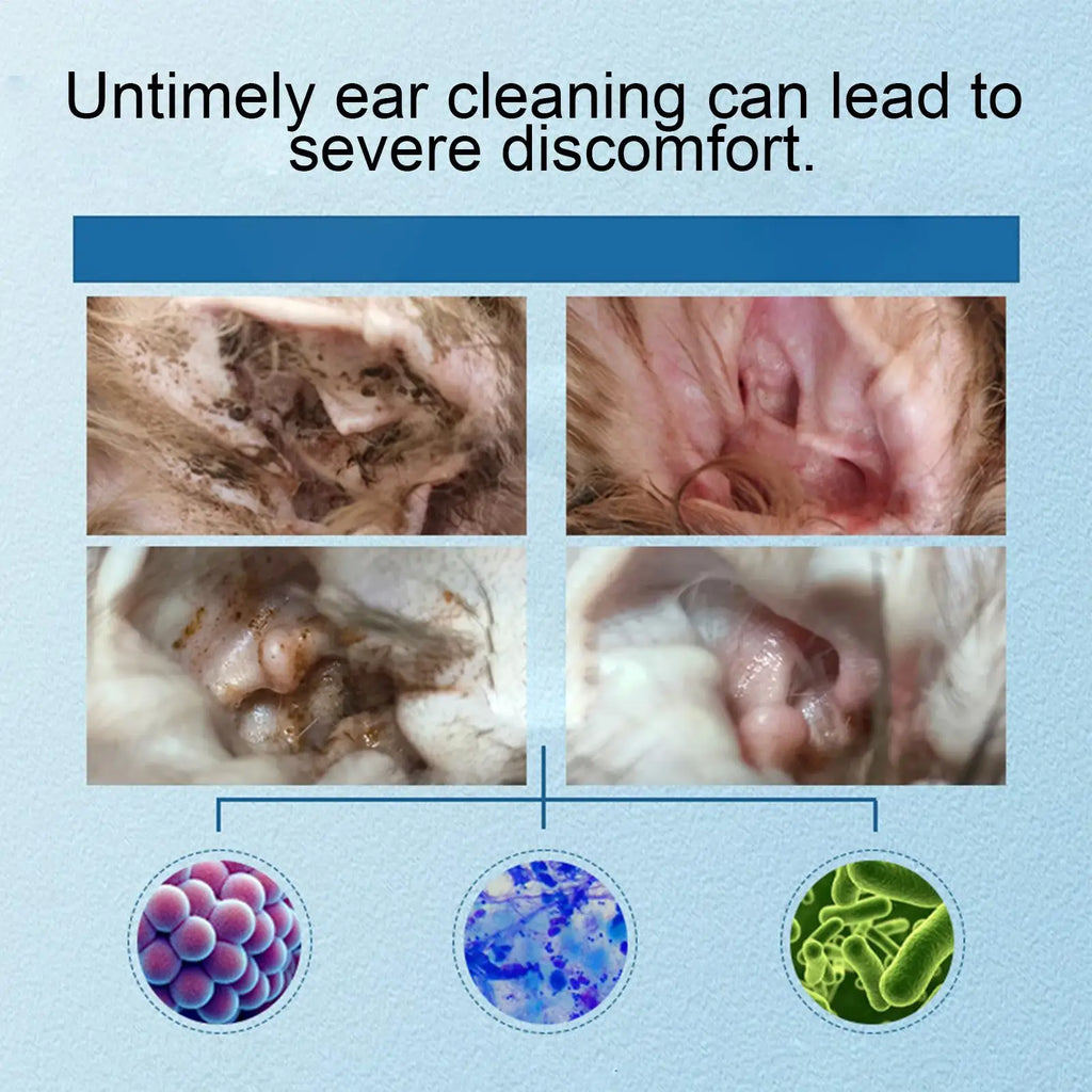 Pet Ear Cleaning Solution — Gentle Odor-Removing Ear Wash, 120ml