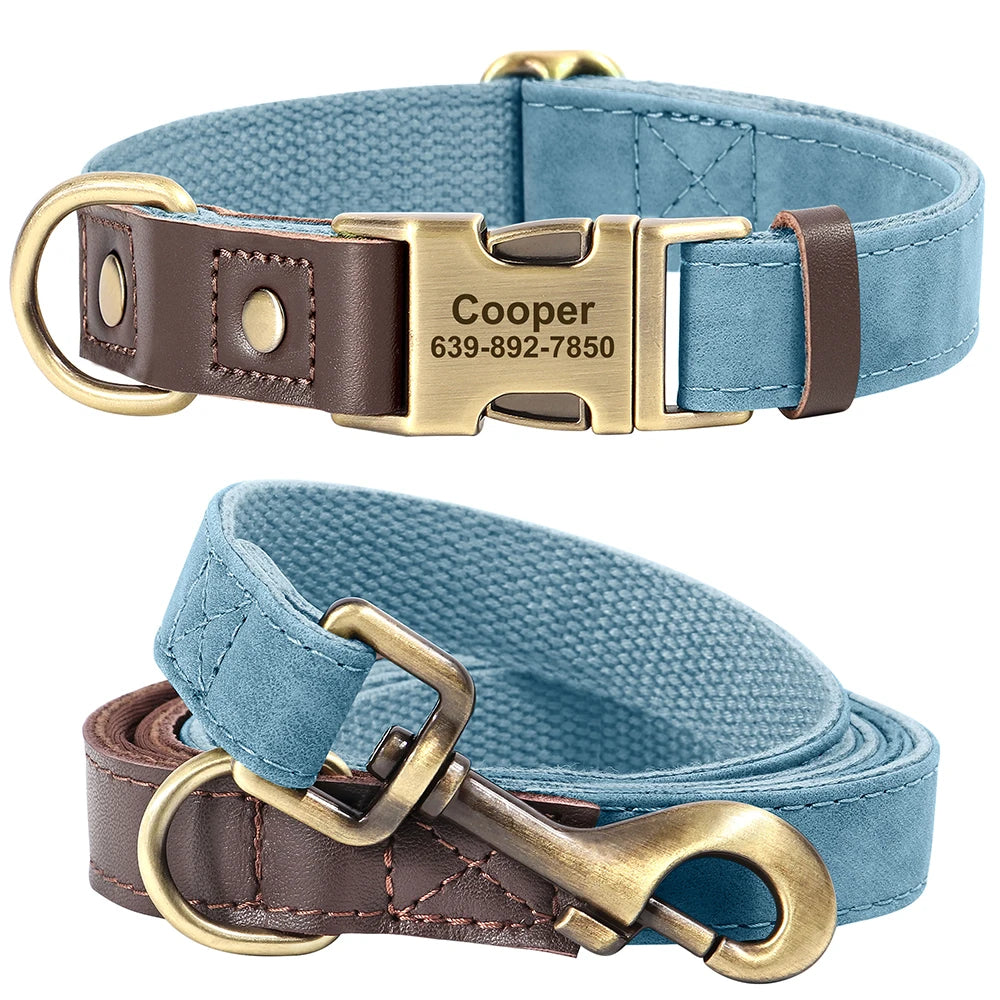 Personalized Dog Collar & Leash Set