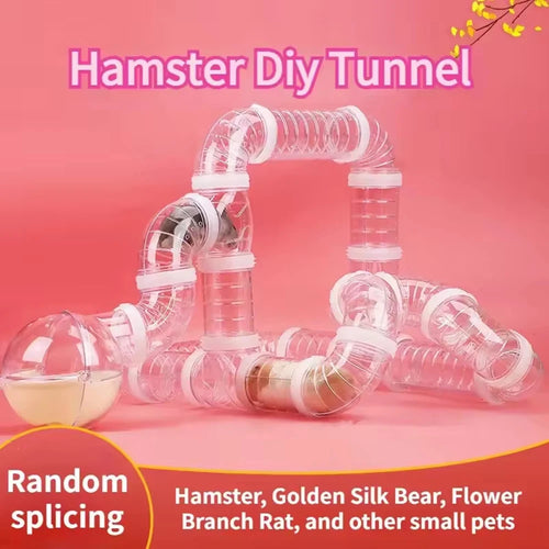 Hamster Tunnel Tube Set — DIY Modular Pipes for Cage Play