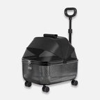 Luxury Water-Resistant Nylon Pet Stroller Travel Bag with Wheels for Cats & Dogs