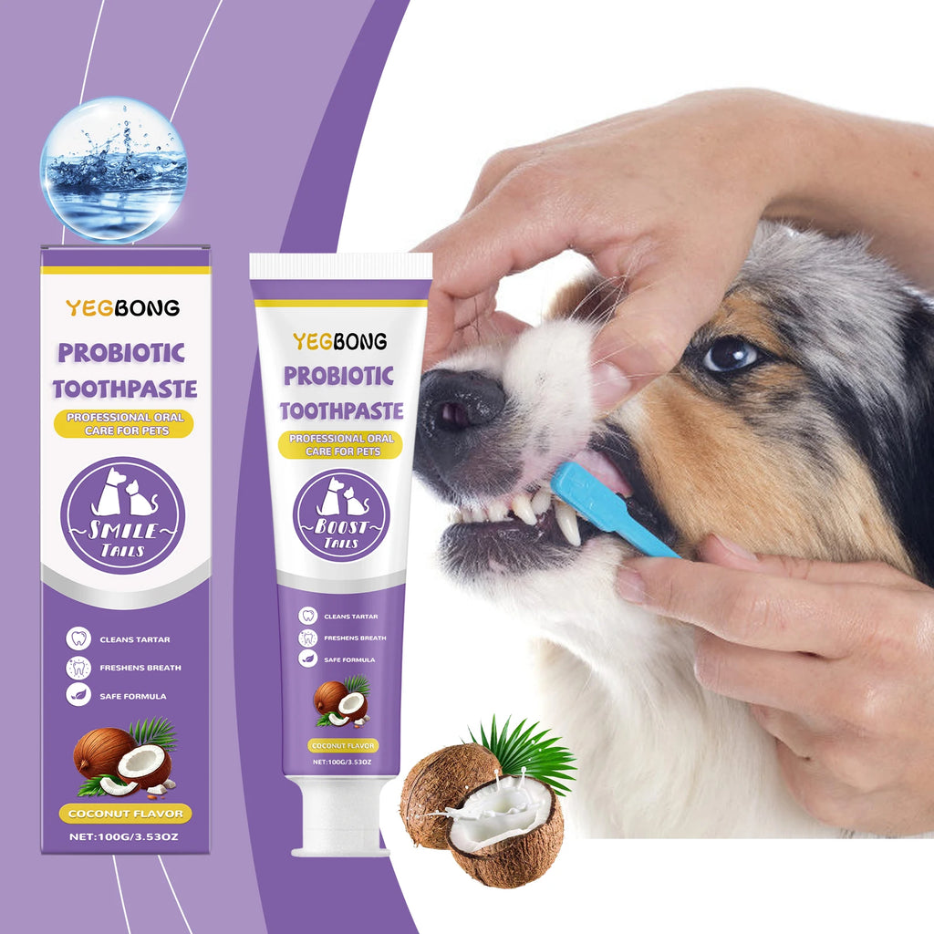 Probiotic Pet Toothpaste — Fights Plaque & Freshens Breath Naturally