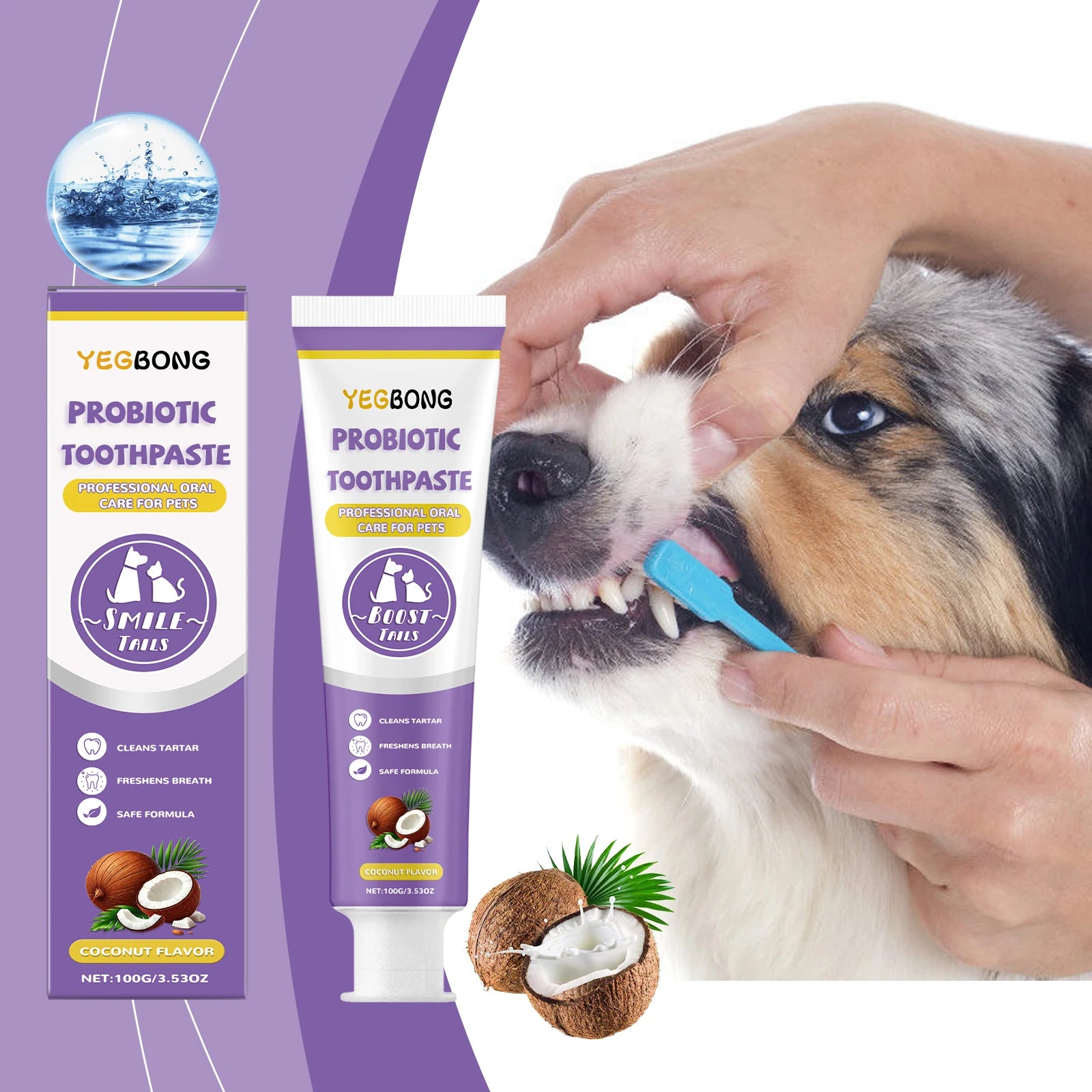 Probiotic Pet Toothpaste — Fights Plaque & Freshens Breath Naturally